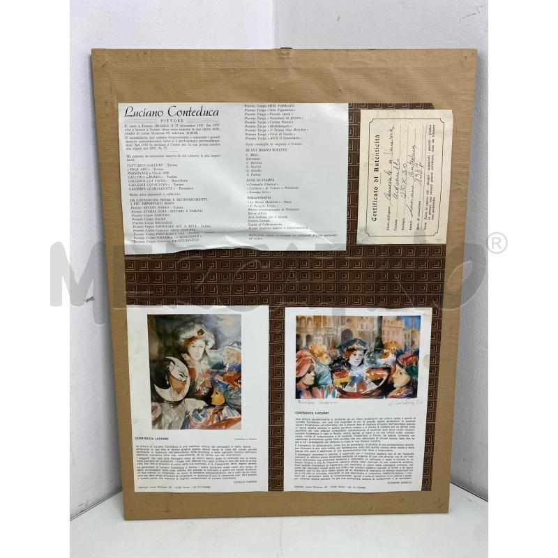 QUADRO ACQUERELLO CONTEDUCA  | Mercatino dell'Usato Torino c.so traiano 5