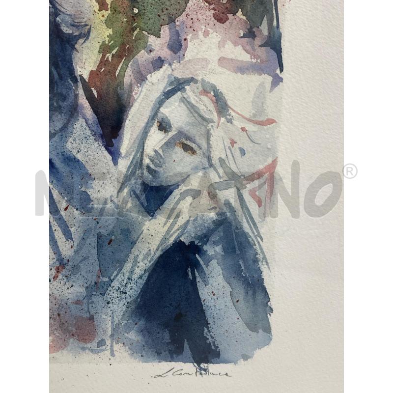 QUADRO ACQUERELLO CONTEDUCA | Mercatino dell'Usato Torino c.so traiano 3