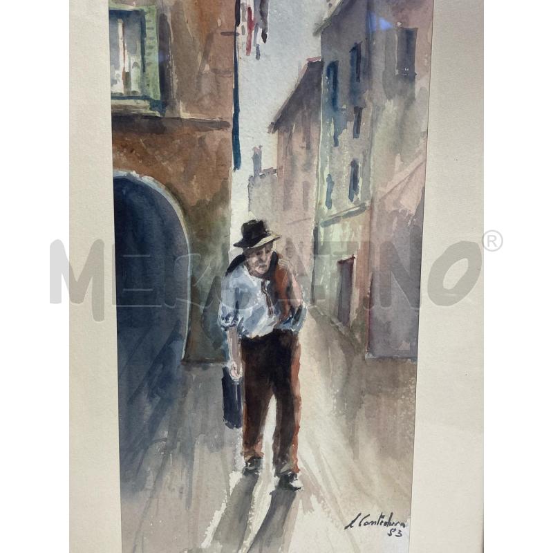 QUADRO ACQURELLO CONTEDUCA | Mercatino dell'Usato Torino c.so traiano 2