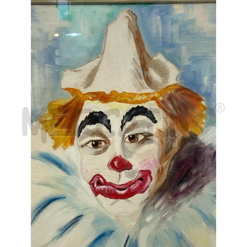 QUADRO DIPINTO DANI MARITANO CLOUN | Mercatino dell'Usato Torino c.so traiano 3