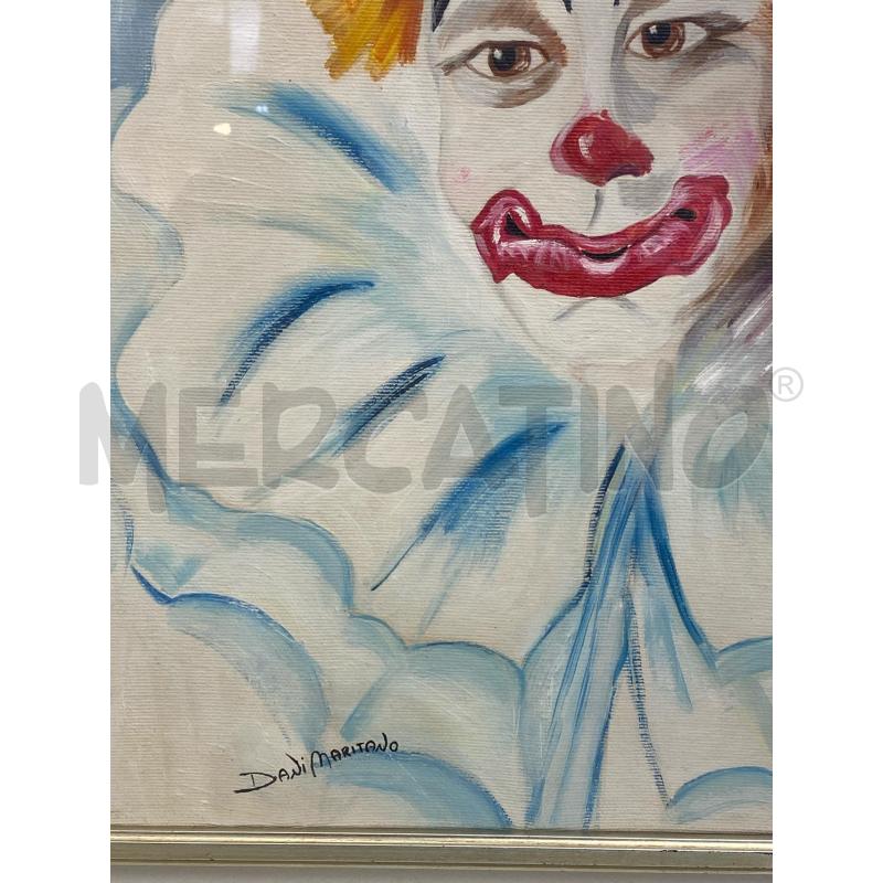 QUADRO DIPINTO DANI MARITANO CLOUN | Mercatino dell'Usato Torino c.so traiano 4