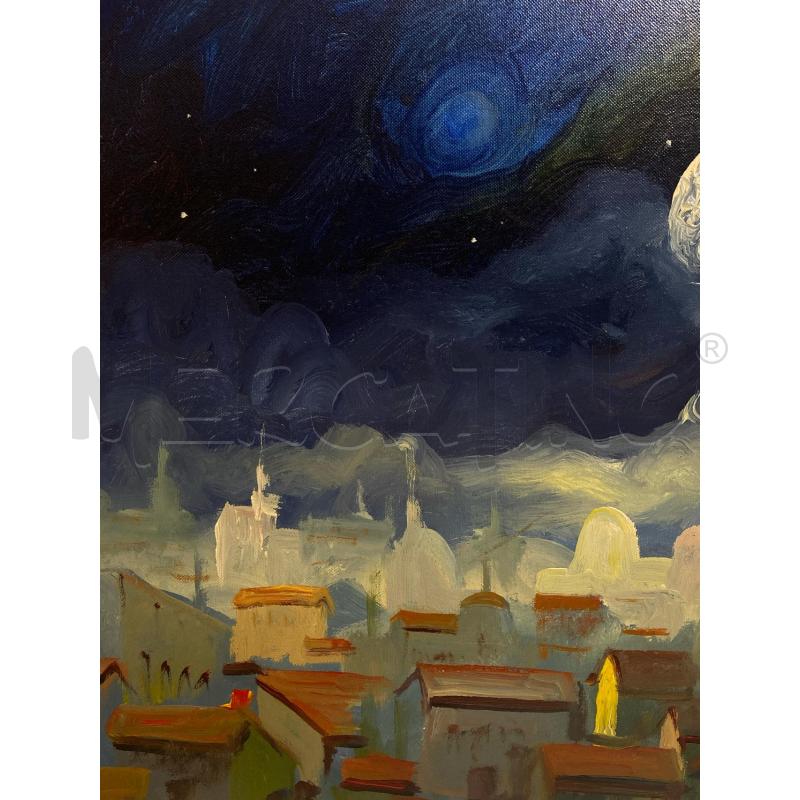 QUADRO DIPINTO OLIO SU TELA NUZZO WILLIAM  | Mercatino dell'Usato Torino c.so traiano 5