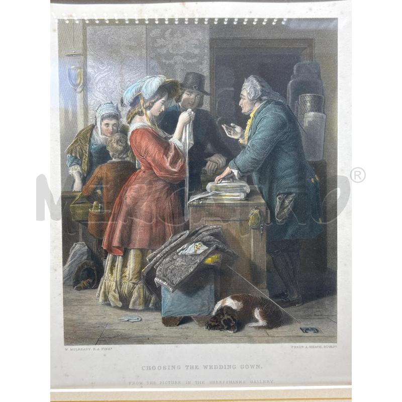 QUADRO LITOGRAFIA D'EPOCA  | Mercatino dell'Usato Torino c.so traiano 1