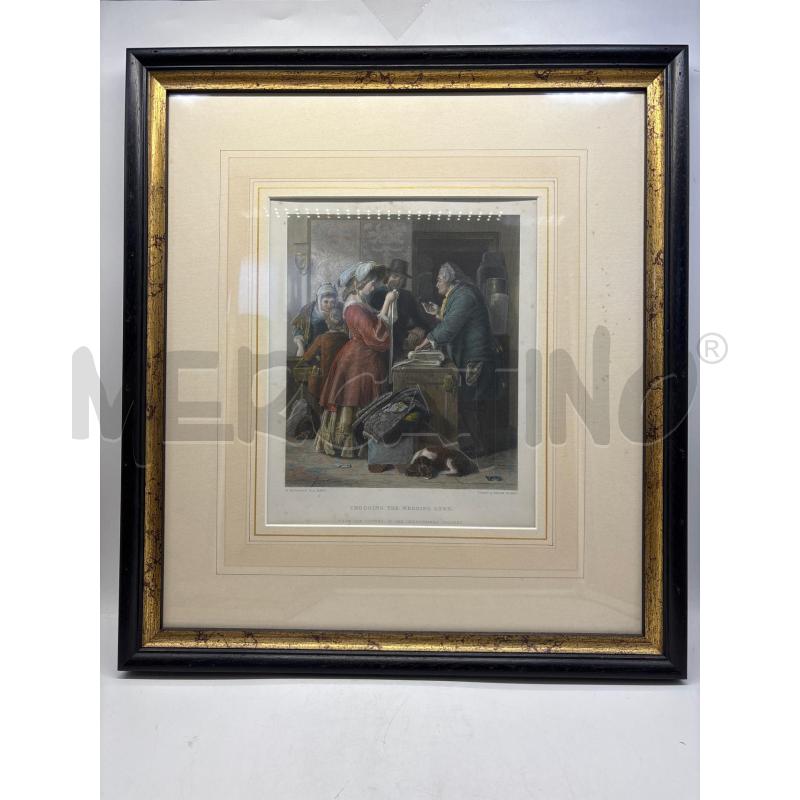 QUADRO LITOGRAFIA D'EPOCA  | Mercatino dell'Usato Torino c.so traiano 2