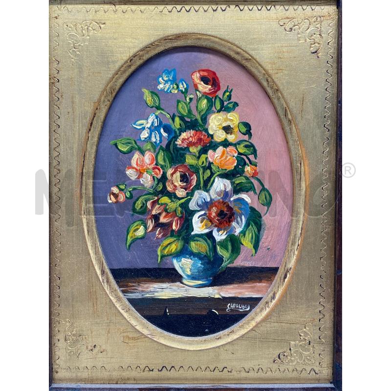 QUADRO OLIO SU TAVOLA PATRIZIA CAPALBO | Mercatino dell'Usato Torino c.so traiano 2