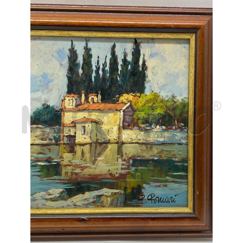 QUADRO OLIO SU TAVOLA PIERO POMARI | Mercatino dell'Usato Torino c.so traiano 2