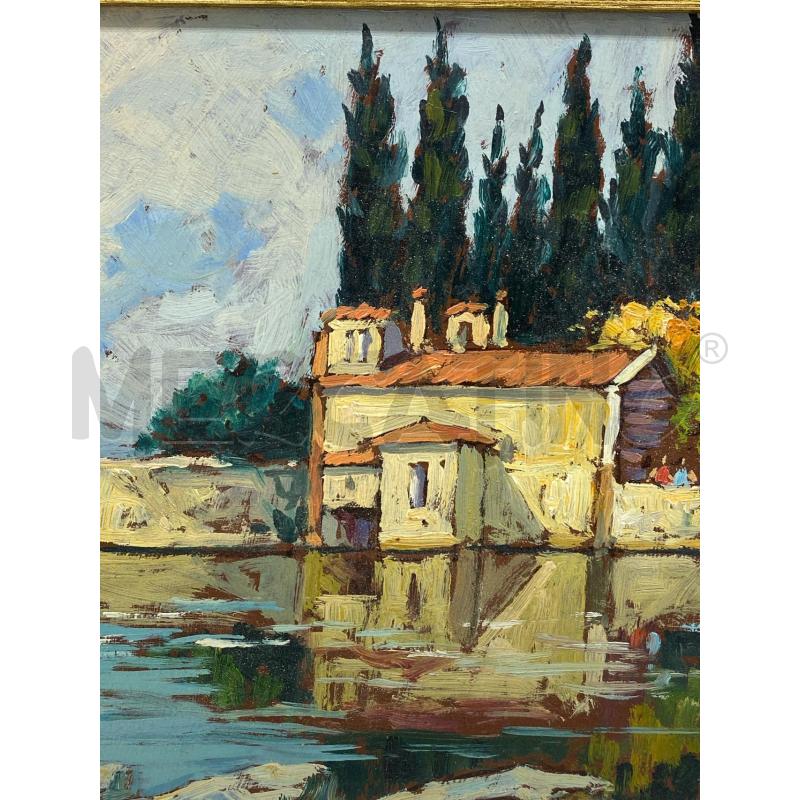 QUADRO OLIO SU TAVOLA PIERO POMARI | Mercatino dell'Usato Torino c.so traiano 4