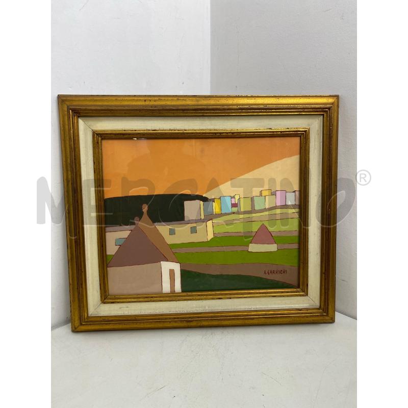 QUADRO OLIO SU TELA 40X50 ANTONIO CARRIERI | Mercatino dell'Usato Torino c.so traiano 1