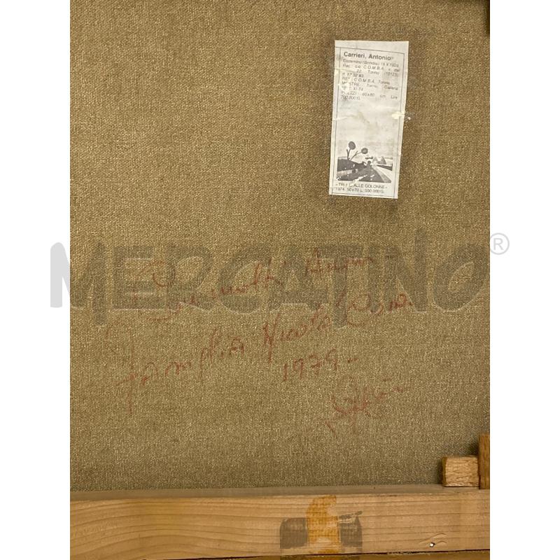 QUADRO OLIO SU TELA 40X50 ANTONIO CARRIERI | Mercatino dell'Usato Torino c.so traiano 5