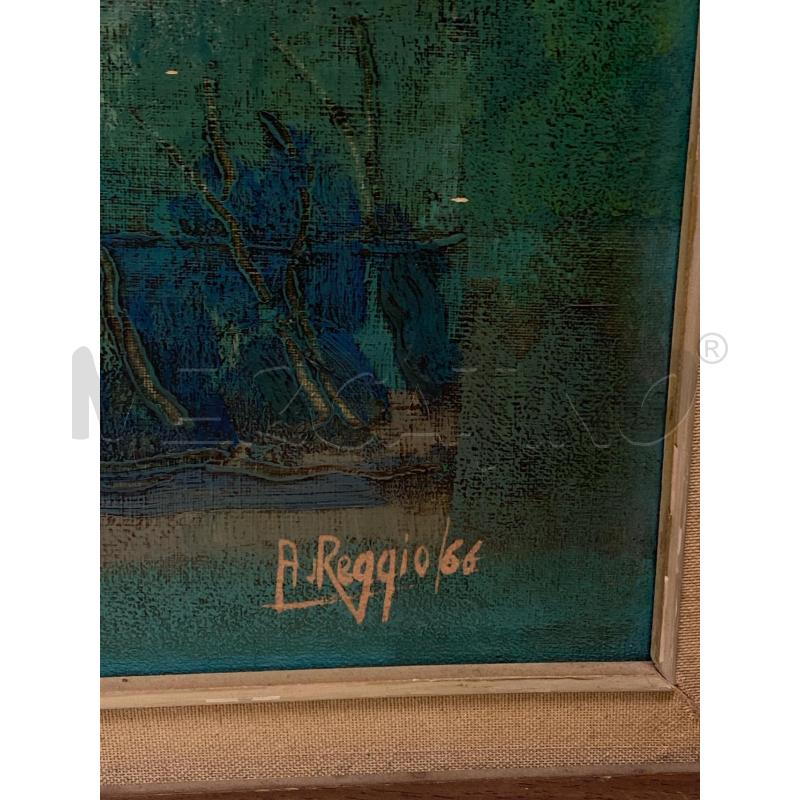 QUADRO OLIO SU TELA AMEDEO REGGIO | Mercatino dell'Usato Torino c.so traiano 5