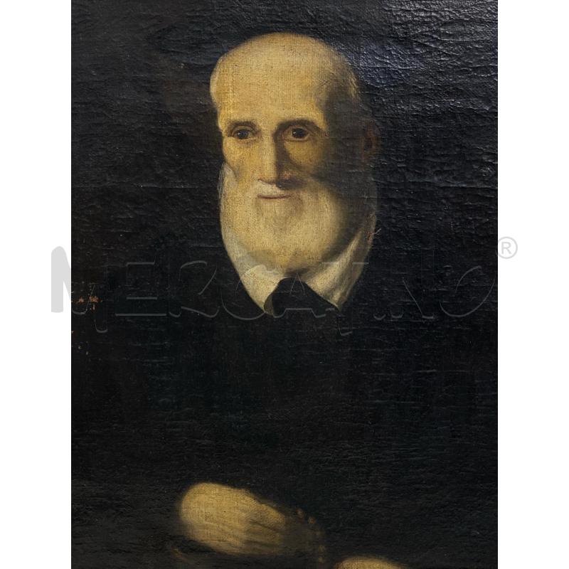 QUADRO OLIO SU TELA RITRATTO VECCHIO | Mercatino dell'Usato Torino c.so traiano 2