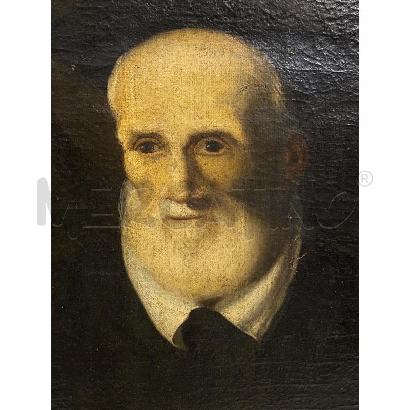 QUADRO OLIO SU TELA RITRATTO VECCHIO | Mercatino dell'Usato Torino c.so traiano 3
