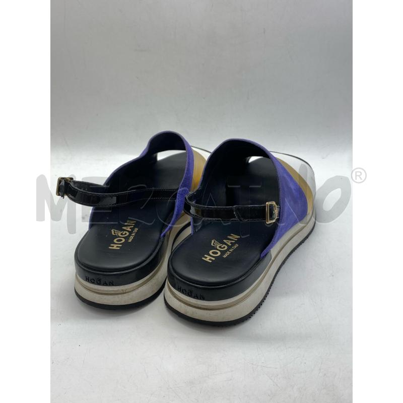 SANDALI DONNA HOGAN BIANC ORO BLU | Mercatino dell'Usato Torino c.so traiano 2