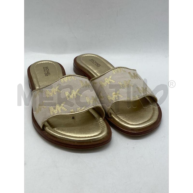 SANDALI DONNA MICHAEL KORS ORO | Mercatino dell'Usato Torino c.so traiano 1