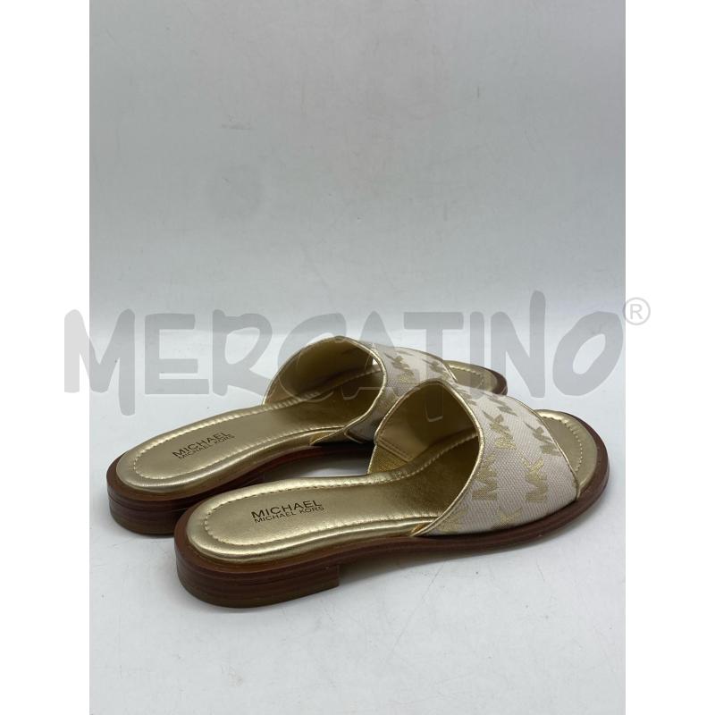 SANDALI DONNA MICHAEL KORS ORO | Mercatino dell'Usato Torino c.so traiano 3