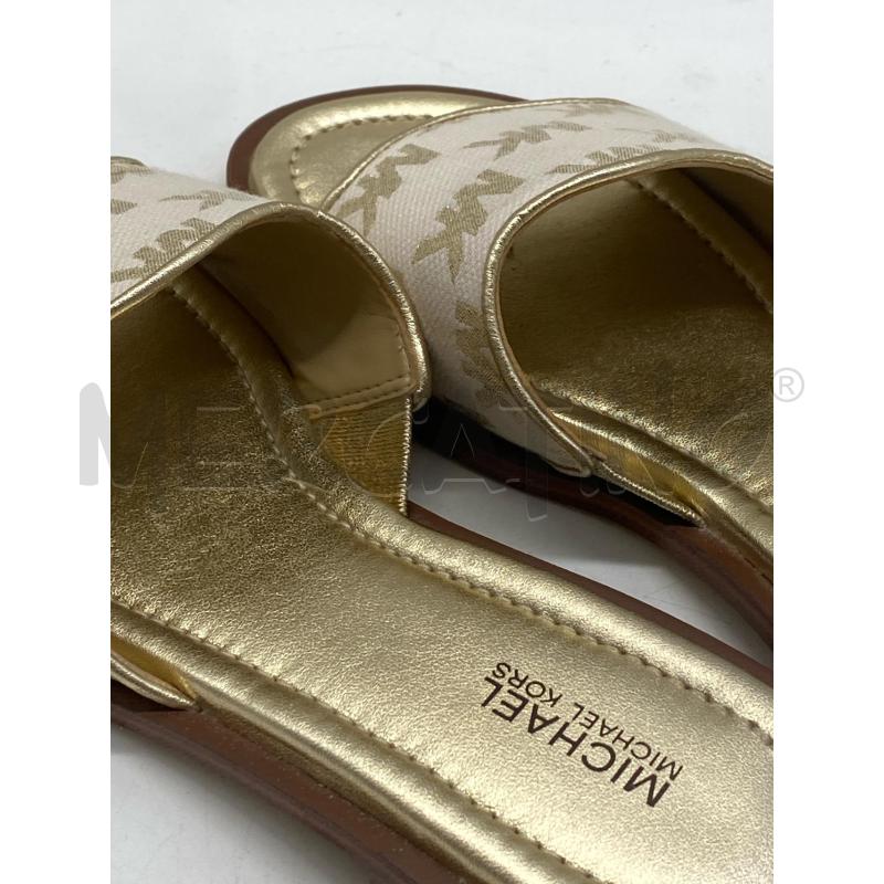 SANDALI DONNA MICHAEL KORS ORO | Mercatino dell'Usato Torino c.so traiano 5