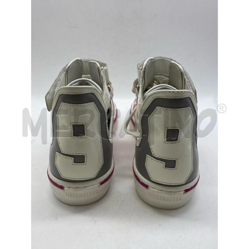 SCARPE DONNA BIKKEMBERGS PELLE ROSA BIANCHE | Mercatino dell'Usato Torino c.so traiano 3