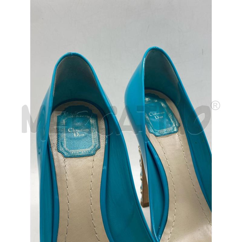SCARPE DONNA CHRISTIAN DIOR PELLE TURCHESI | Mercatino dell'Usato Torino c.so traiano 2