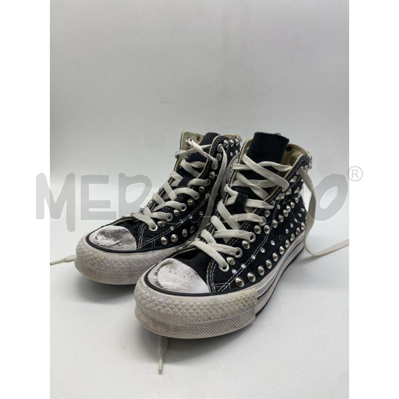 SCARPE DONNA CONVERSE BORCHIATE NERE | Mercatino dell'Usato Torino c.so traiano 2