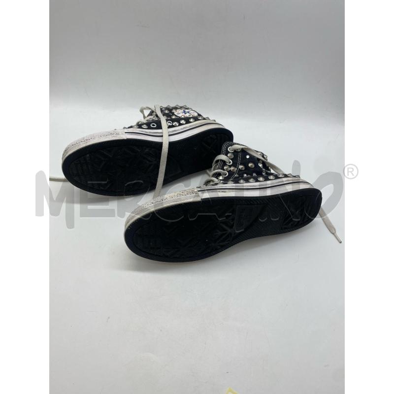 SCARPE DONNA CONVERSE BORCHIATE NERE | Mercatino dell'Usato Torino c.so traiano 4