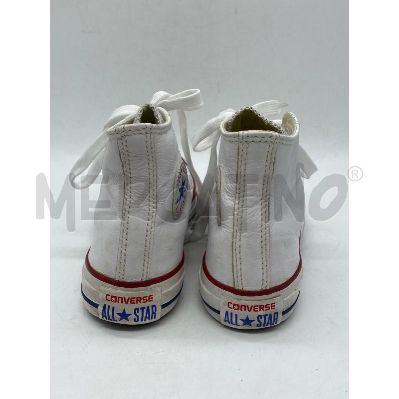 SCARPE DONNA CONVERSE PELLE BIANCA | Mercatino dell'Usato Torino c.so traiano 2
