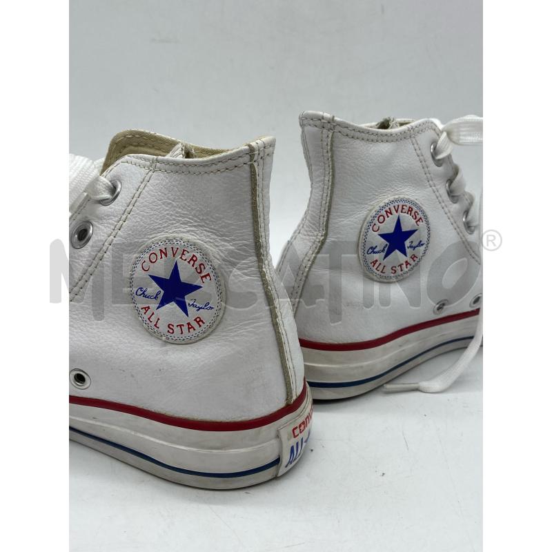 SCARPE DONNA CONVERSE PELLE BIANCA | Mercatino dell'Usato Torino c.so traiano 5