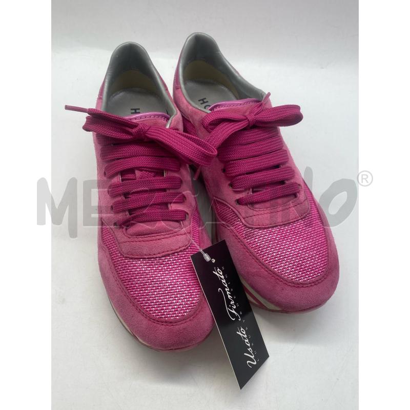 SCARPE DONNA HOGAN CAMOSCIO ROSA | Mercatino dell'Usato Torino c.so traiano 3