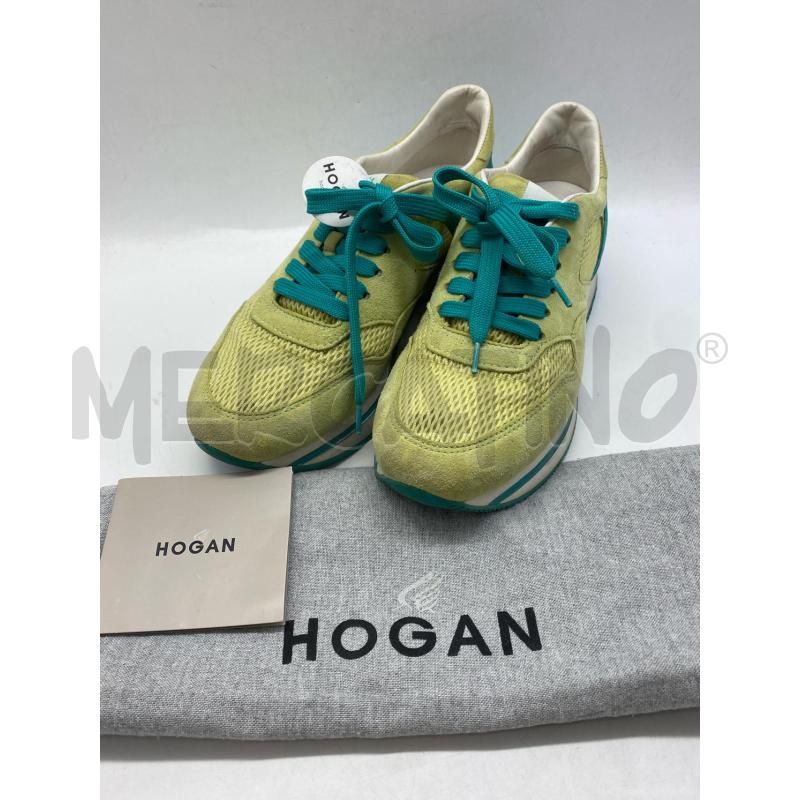 SCARPE DONNA HOGAN VERDE E TURCHESE | Mercatino dell'Usato Torino c.so traiano 1