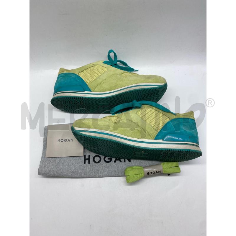 SCARPE DONNA HOGAN VERDE E TURCHESE | Mercatino dell'Usato Torino c.so traiano 5