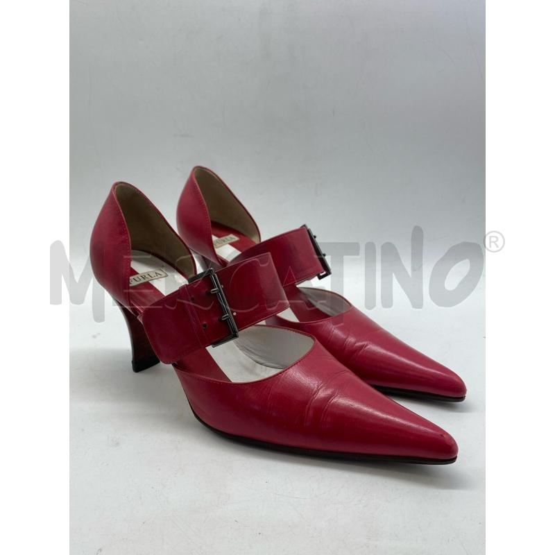 SCARPE DONNA TACCHI FURLA PELLE ROSSA BIANCO | Mercatino dell'Usato Torino c.so traiano 1