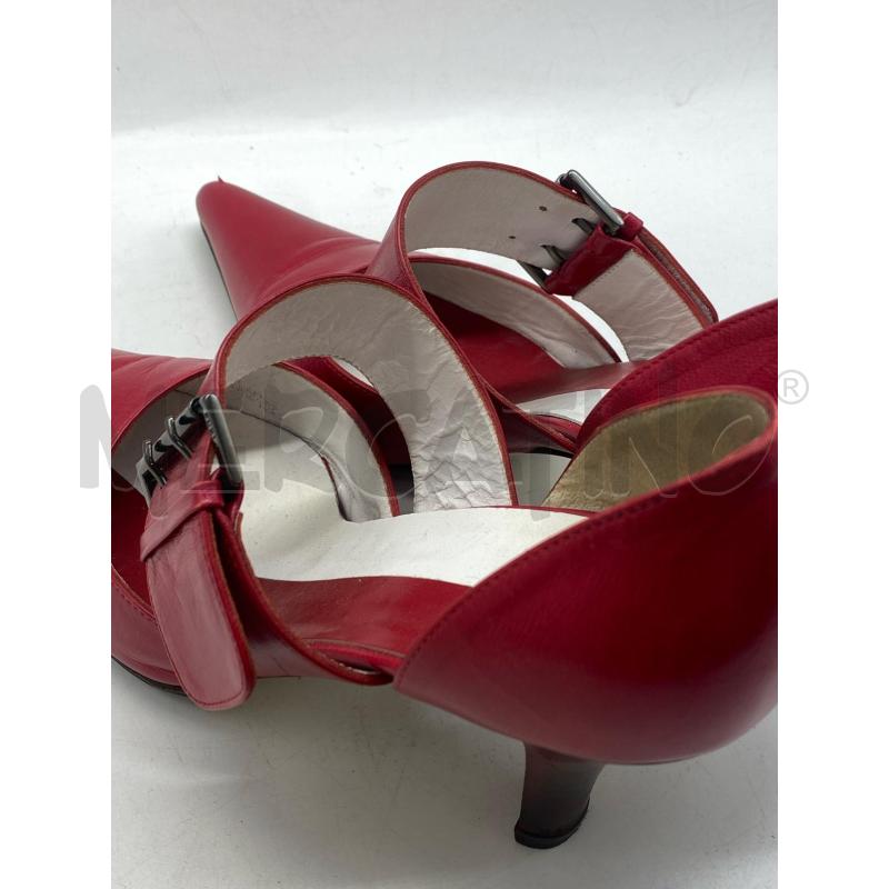 SCARPE DONNA TACCHI FURLA PELLE ROSSA BIANCO | Mercatino dell'Usato Torino c.so traiano 3