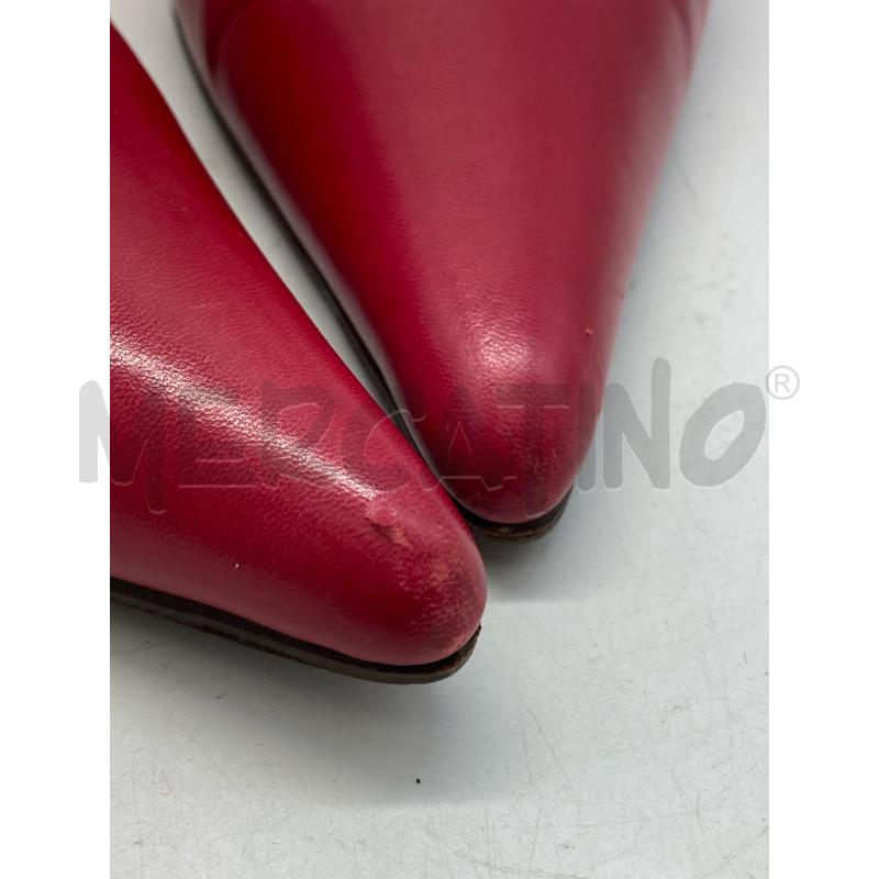 SCARPE DONNA TACCHI FURLA PELLE ROSSA BIANCO | Mercatino dell'Usato Torino c.so traiano 5
