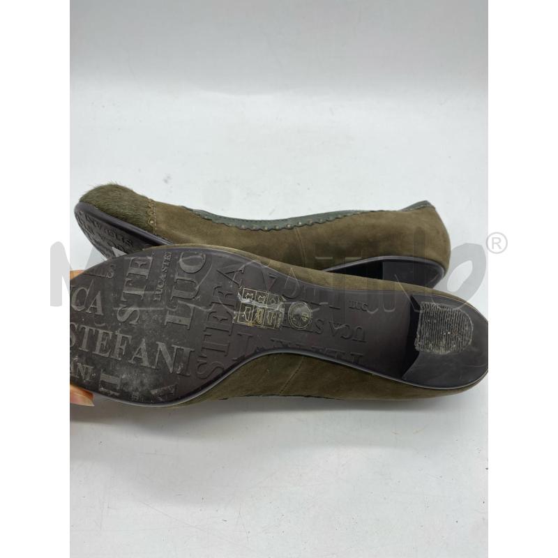 SCARPE TACCHI LUCA STEFANI PELLE VERDE | Mercatino dell'Usato Torino c.so traiano 5