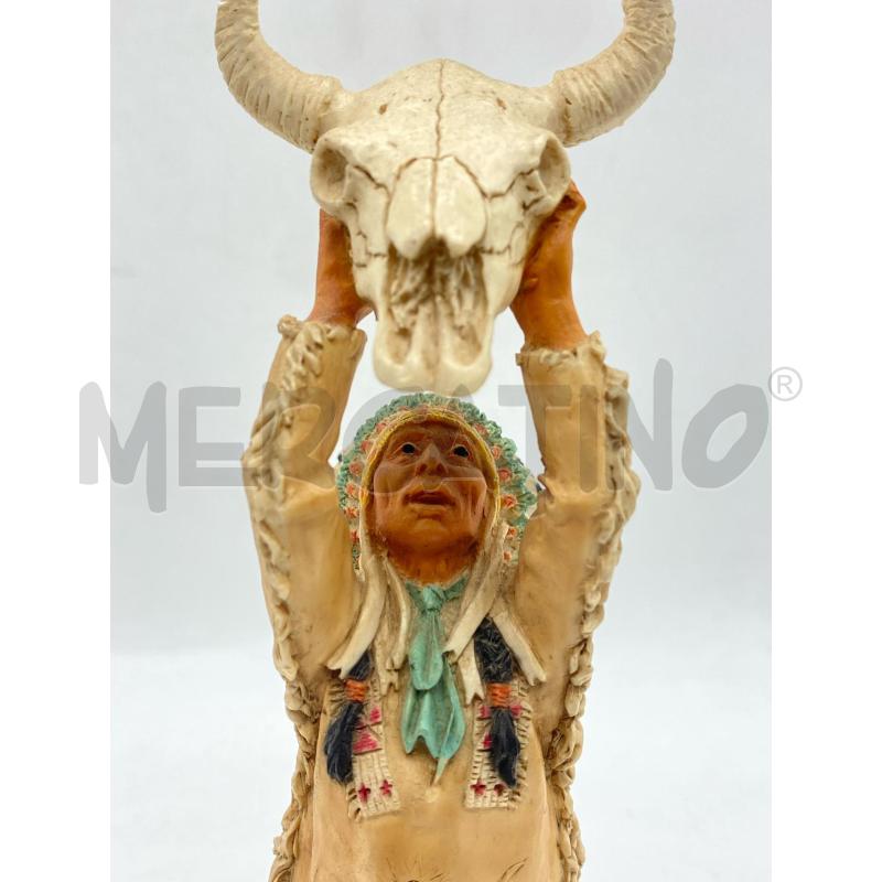 STATUA INDIANO CASTAGNA CAVALLLO ALTO | Mercatino dell'Usato Torino c.so traiano 2