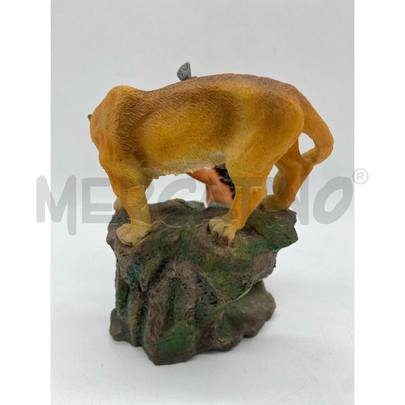STATUA INDIANO CON PUMA CASTAGNA | Mercatino dell'Usato Torino c.so traiano 5