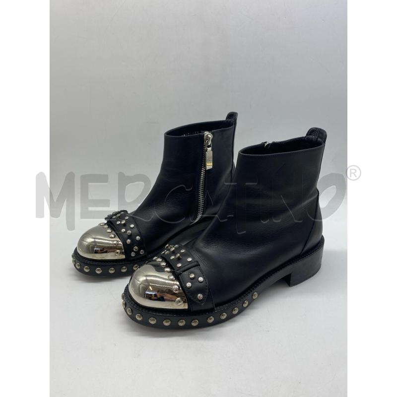 STIVALETTI DONNA ALEXANDER MCQUEEN CUOIO NERO | Mercatino dell'Usato Torino c.so traiano 2