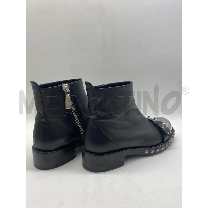 STIVALETTI DONNA ALEXANDER MCQUEEN CUOIO NERO | Mercatino dell'Usato Torino c.so traiano 3