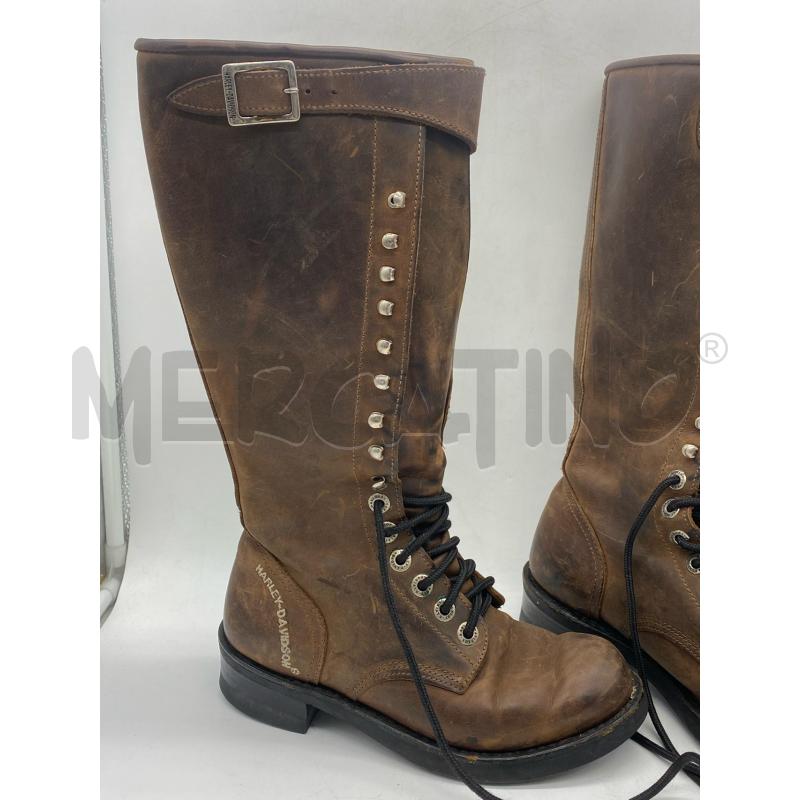 STIVALI DONNA HARLEY DAVIDSON PELLE MARRONE | Mercatino dell'Usato Torino c.so traiano 2