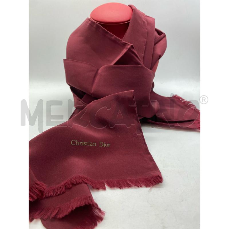 STOLA CHRISTIAN DIOR SETA BORDO | Mercatino dell'Usato Torino c.so traiano 1