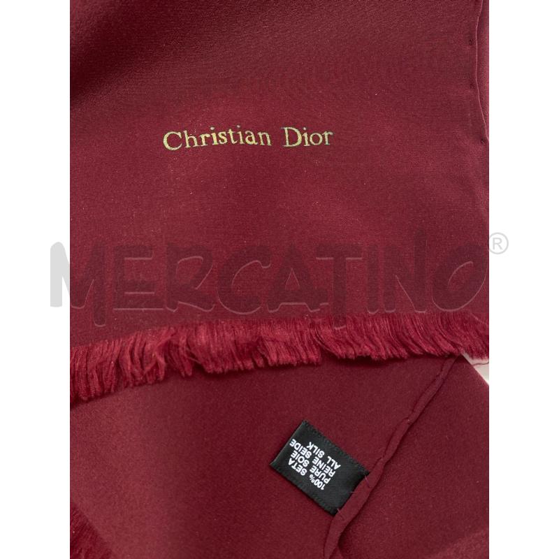 STOLA CHRISTIAN DIOR SETA BORDO | Mercatino dell'Usato Torino c.so traiano 2