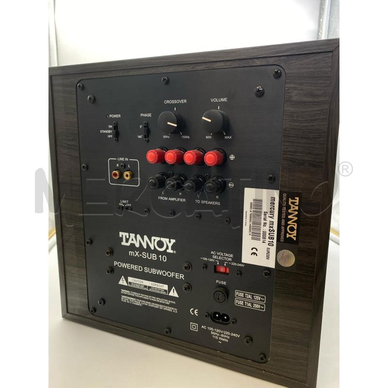 SUBWOOFER TONNOY MX-SUB10 | Mercatino dell'Usato Torino c.so traiano 2