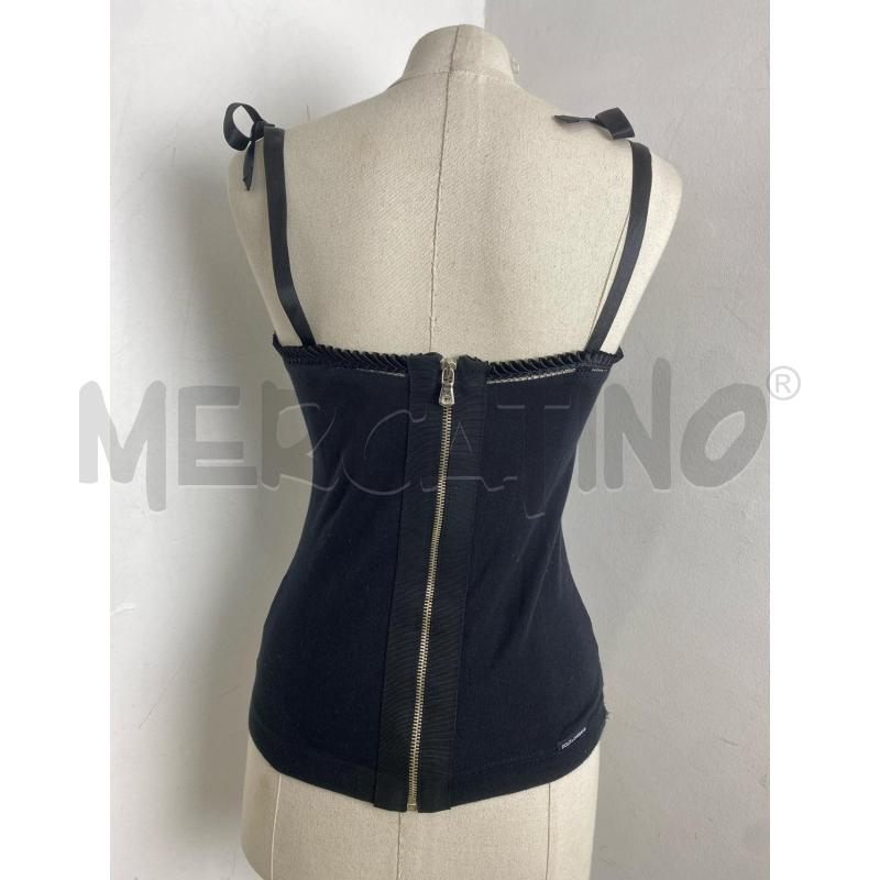 TOP DOLCE & GABBANA NERO CON ZIP | Mercatino dell'Usato Torino c.so traiano 3
