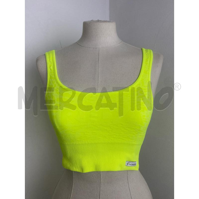 TOP FRIDA04 JUNGLE SENSIL GIALLO FLUO | Mercatino dell'Usato Torino c.so traiano 1