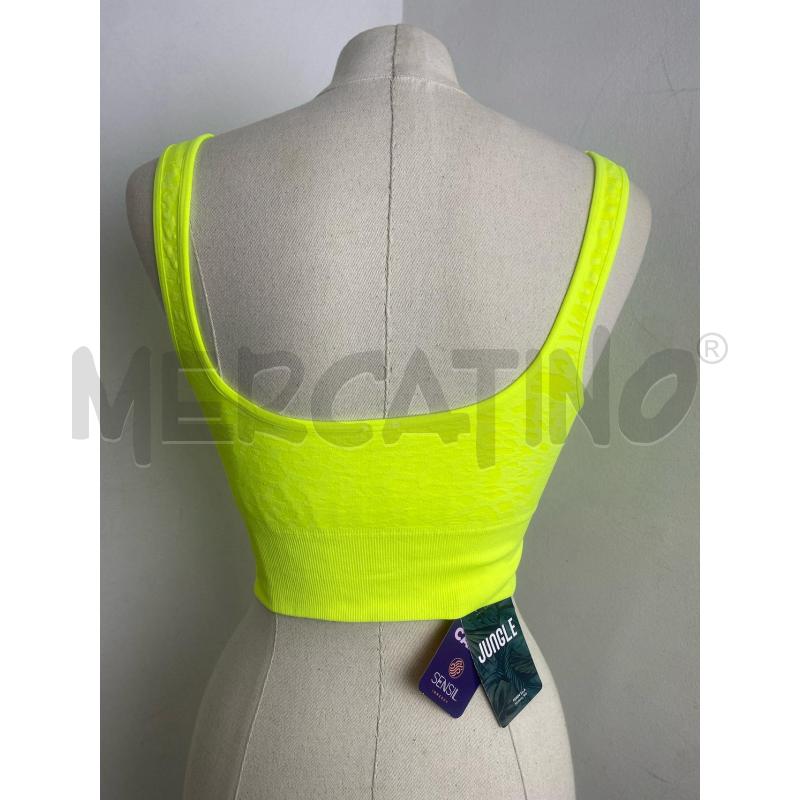 TOP FRIDA04 JUNGLE SENSIL GIALLO FLUO | Mercatino dell'Usato Torino c.so traiano 3