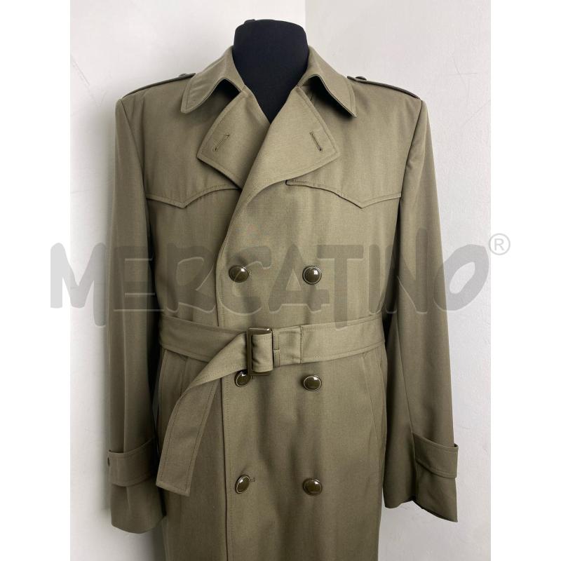 TRENCH UOMO ESERCITO ITALIANO VERDE SCURO | Mercatino dell'Usato Torino c.so traiano 2