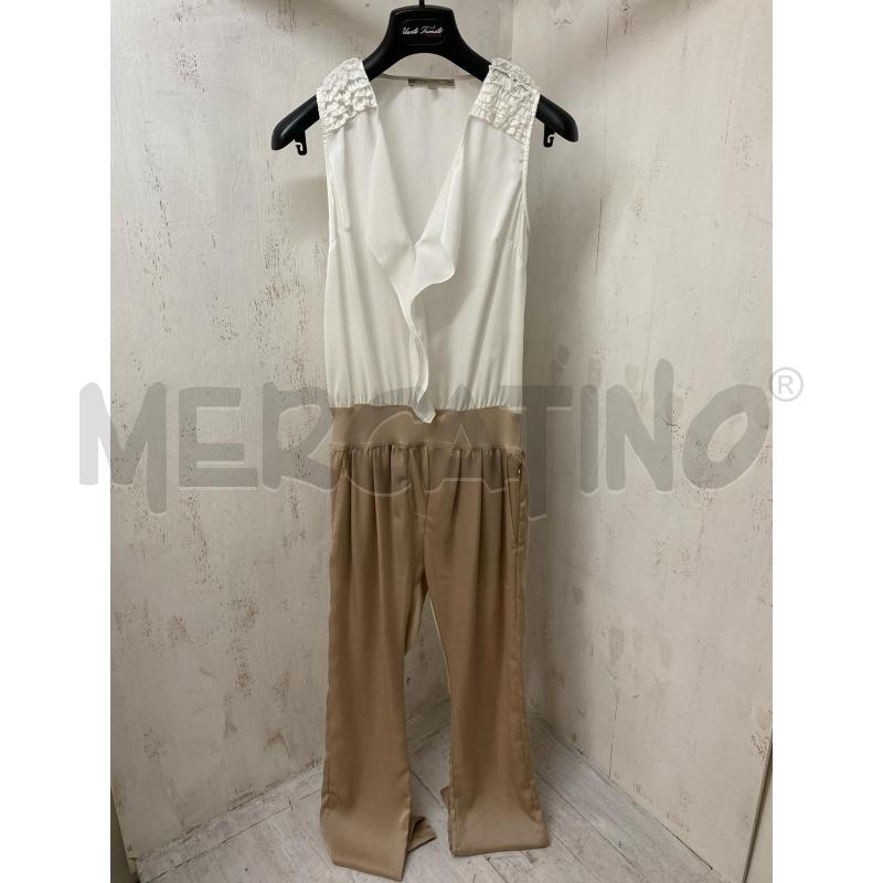 TUTA DONNA PATRIZIA PEPE BIANC BEIGE  | Mercatino dell'Usato Torino c.so traiano 1