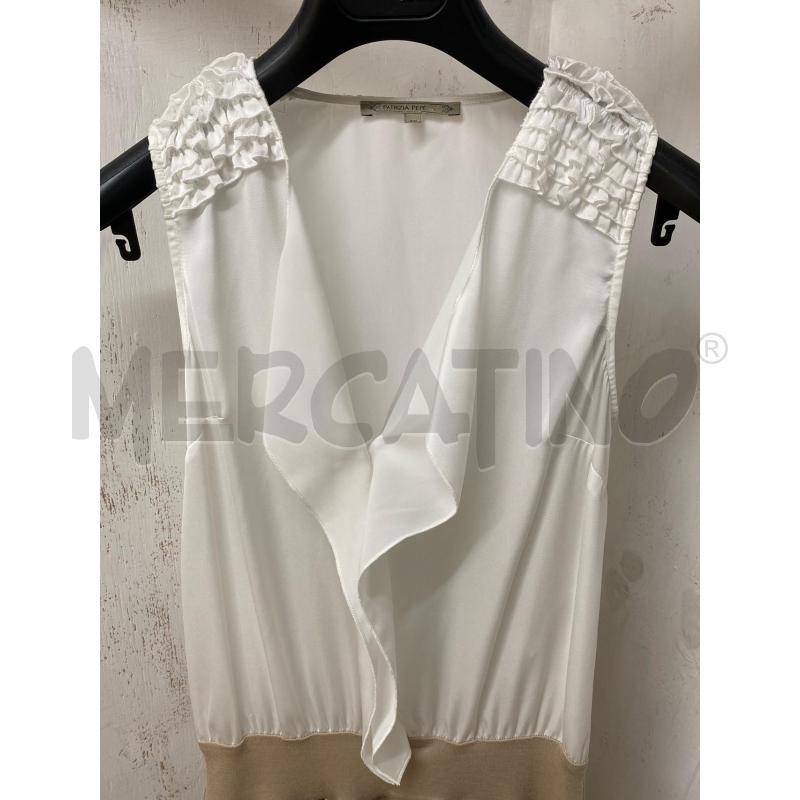 TUTA DONNA PATRIZIA PEPE BIANC BEIGE  | Mercatino dell'Usato Torino c.so traiano 3