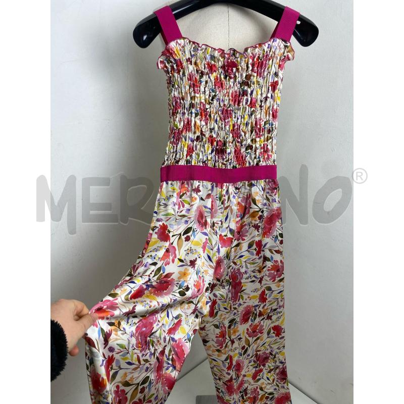 TUTA DONNA TWIN SET BIANC FUCHSIA FIOR | Mercatino dell'Usato Torino c.so traiano 5