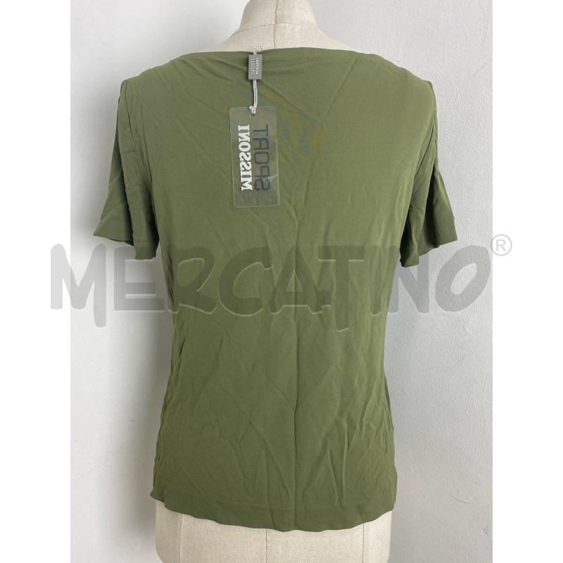 T SHIRT DONNA MISSONI VERDE VISCOSA | Mercatino dell'Usato Torino c.so traiano 2