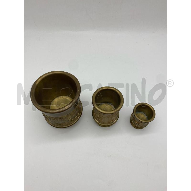 VASO METALLO SCENE DI CACCIA TRITTICO | Mercatino dell'Usato Torino c.so traiano 4